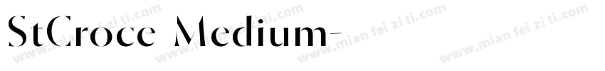 StCroce Medium字体转换